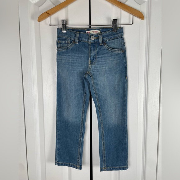 Levi's Other - Levi’s Performance 511 Slim Jeans Boys Size 4 Blue Straight Leg Adjustable Waist